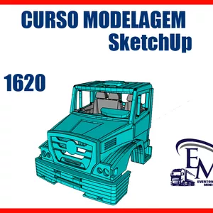 Imagem de capa para o Curso online Curso Modelagem MB 1620 no Sketchup
