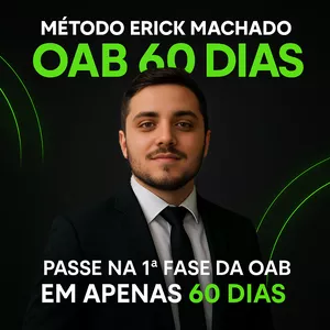 Imagem de Método Erick Machado - OAB 60 dias criado por Erick Machado na hotmart