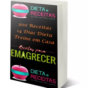 Imagem de capa para o Ebook Dieta e  300 Receitas - sua dieta mais fácil e gostosa