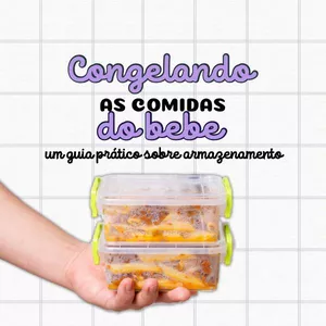 Imagem de capa para o Ebook Congelando as comidas do bebê