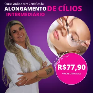 Imagem do curso Curso de Alongamento de Cílios Intermediário