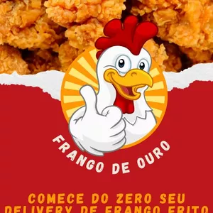 Imagem de capa para o Ebook Frango de ouro - Comece do zero seu delivery de frango frito