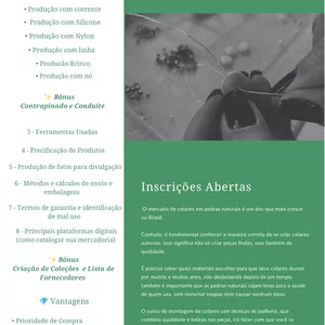 Imagem de capa para o Curso online Curso online de produção de semi joias 