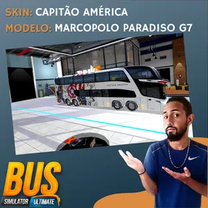 Imagem de capa para o Curso online Skin Capitão América - Marcopolo Paradiso G7