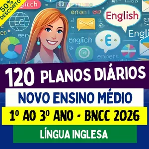 Imagem do curso PLANOS DIÁRIOS - LÍNGUA INGLESA - Ensino Médio - BNCC 2026