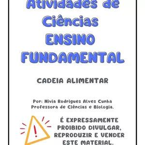 Imagem de capa para o Ebook ATIVIDADE - CADEIA ALIMENTAR