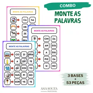 Imagem de capa para o Ebook COMBO MONTE AS PALAVRAS