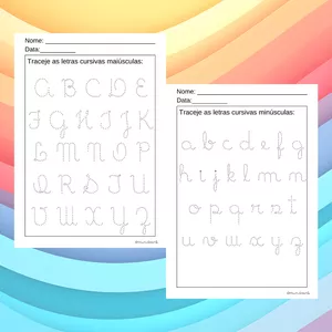 Imagem de capa para o Ebook Mini apostila caligrafia - letra cursiva