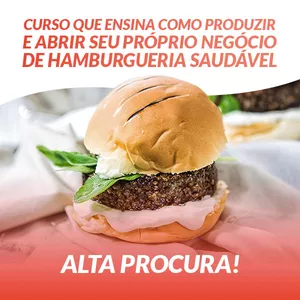Imagem do curso Hambúrguer caseiro Opções saudáveis para todos os paladares