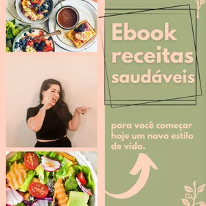 Imagem de capa para o Ebook E-book de receitas da Nutri.