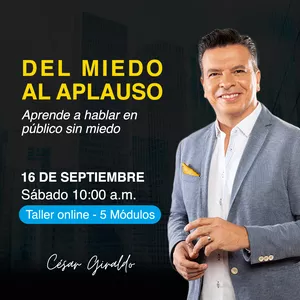 Imagen de portada para Curso online Del Miedo al Aplauso | Septiembre 16