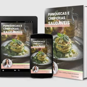 Imagem de capa para o Ebook Panquecas e crepiocas saudáveis