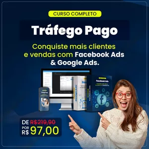 Imagem de capa para o Curso online Curso Tráfego Pago