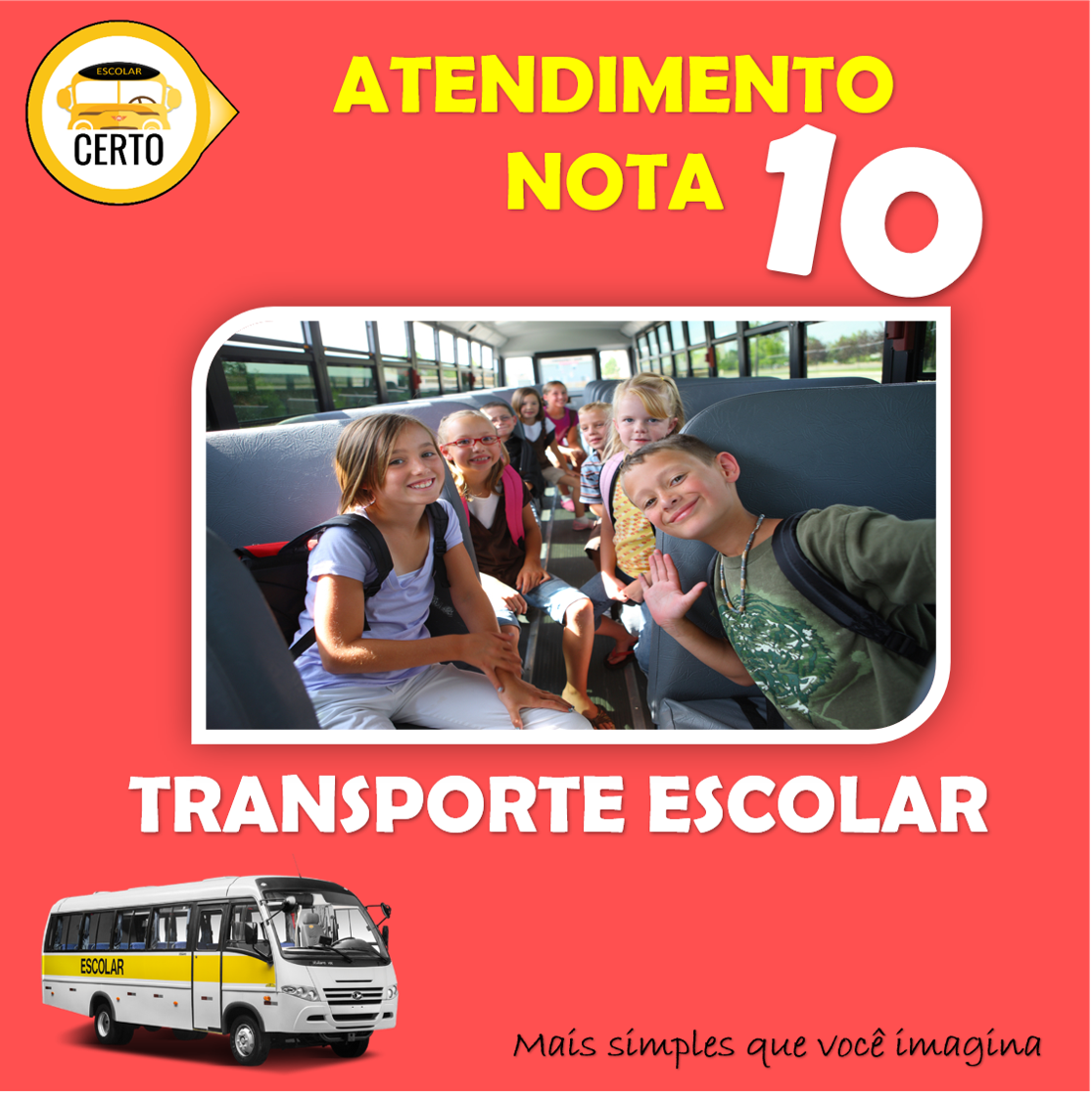 Imagem do curso ATENDIMENTO NOTA 10 - TRANSPORTE ESCOLAR