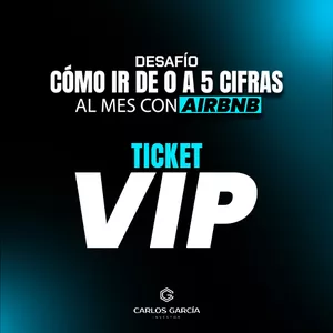 Imagen de portada para Evento presencial Upsell a VIP - Desafío 5 días Airbnb: Cómo ir de 0 a 5 cifras al mes