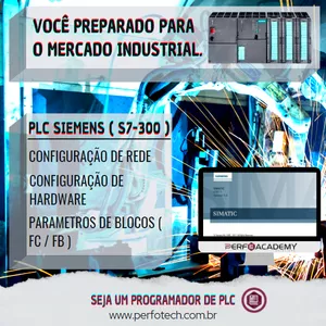 Imagem de capa para o Curso online PLC Siemens ( S7-300 )
