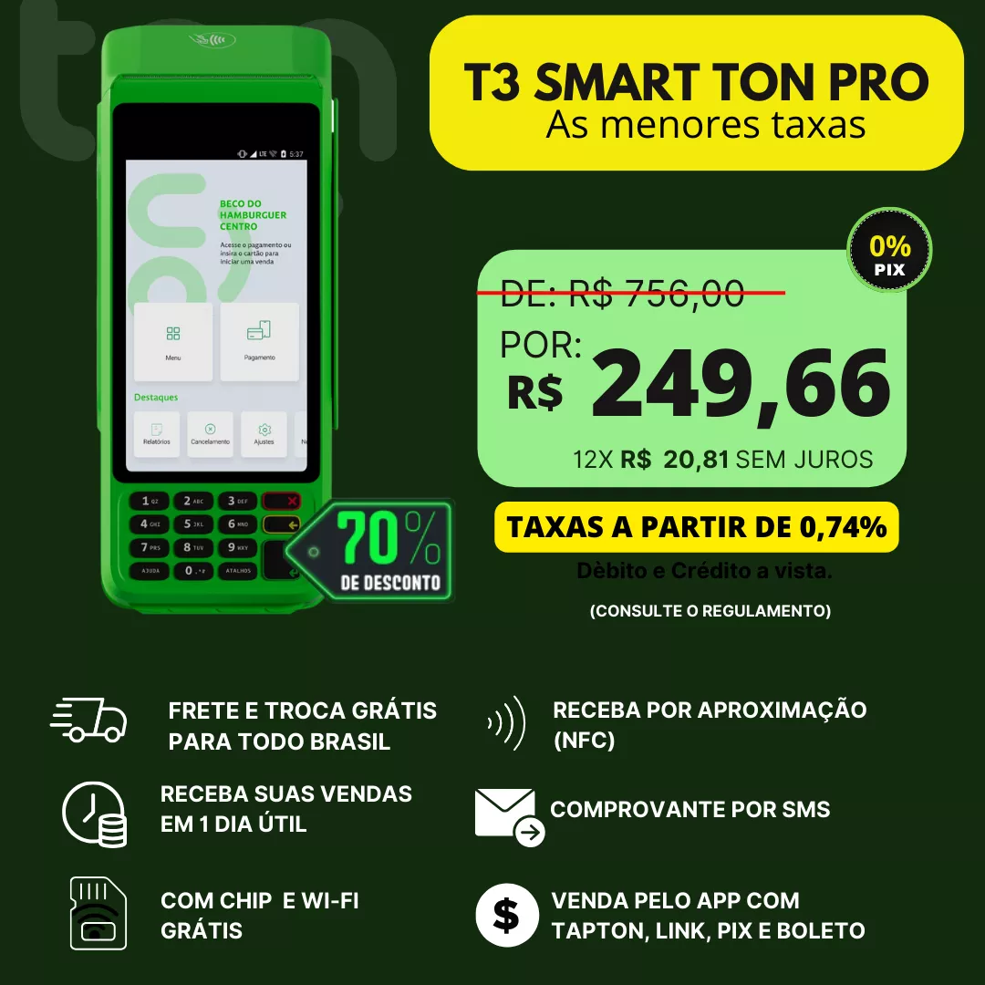 maquininha T3 SMART PRO