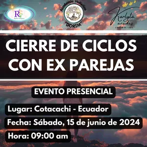Imagen de portada para Evento presencial Cierre de Ciclos con Ex Parejas