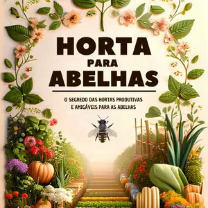 Imagem de capa para o Ebook Hortas para abelhas - Abelhando Mundo Afora