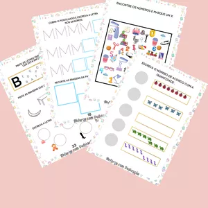 Imagem de capa para o Ebook Kit apostila de alfabetização.