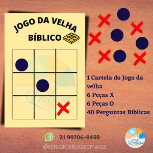 Imagem de capa para o Ebook Jogo da Velha Bíblico - Jogo Bíblico em PDF