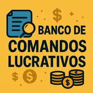 Imagem de capa para o Curso online Banco de Comandos Lucrativos 