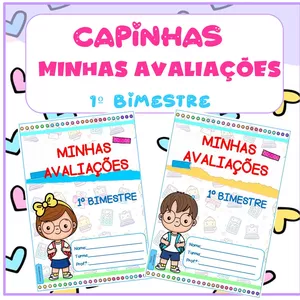 Imagem de capa para o Ebook CAPINHAS MINHAS AVALIAÇÕES 1º BIMESTRE