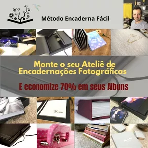 Imagem de capa para o Curso online Monte seu Ateliê de Encadernações Fotográficas
