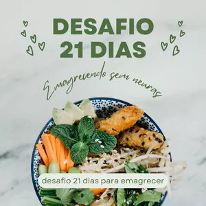 Imagem de capa para o Ebook DESAFIO 21 DIAS PARA EMAGRECER