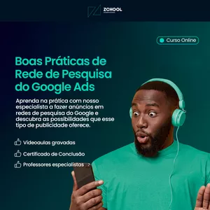 Imagem de capa para o Curso online Boas Práticas de Rede de Pesquisa do Google Ads