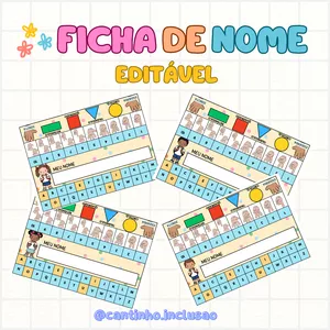 Imagem de capa para o Ebook Ficha de Nome-Modelo 3