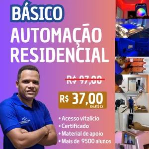 Imagem do curso CURSO BÁSICO DE AUTOMAÇÃO RESIDENCIAL