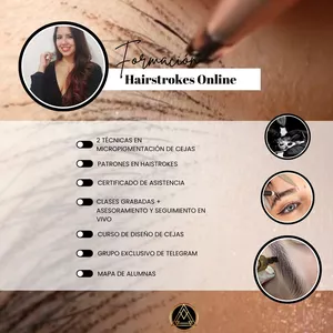 Imagen de portada para Curso online Curso: Hairstrokes &amp; Pixel Brows