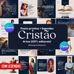 Imagem de capa para o Curso online CANVA PACK CRISTÃO