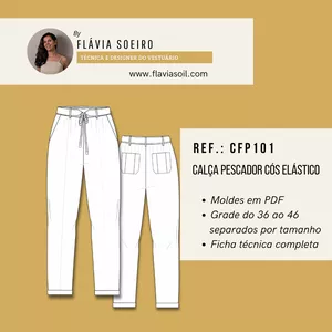 Imagem de capa para o Curso online Molde com vídeo aula - Ref.: CFP101 - Calça pescador 