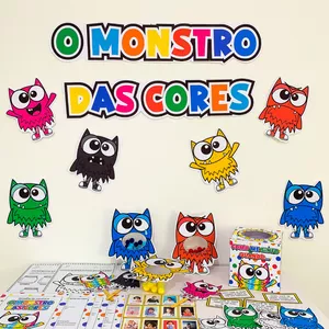 Imagem de capa para o Ebook  Kit Sequência Didática - O Monstro das Cores   