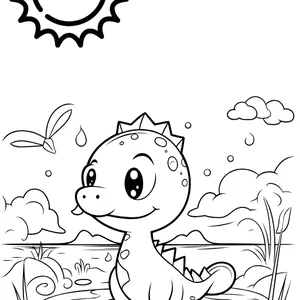 Imagen de portada para Ebook Mi Mundo Jurásico de Colores