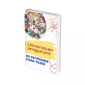 Imagen de portada para Ebook Mega PACK 50 Patrones de LLAVEROS EN AMIGURUMI