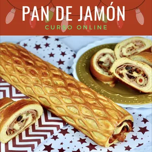 Imagen de portada para Curso online Curso de Pan de Jamón Tradicional + Pan de Jamón Rolls