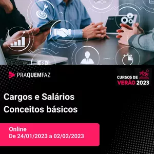 Imagem de capa para o Evento presencial Cargos e Salários - Conceitos básicos