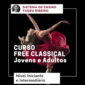 Imagem de capa para o Curso online Curso Free Classical  jovens e adultos ( ballet clássico para iniciantes ou intermediarios )