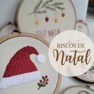 Imagem de capa para o Curso online eBook Riscos de Natal para Bordado Livre