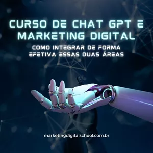 Imagem de capa para o Curso online Curso de Chat GPT e Marketing Digital