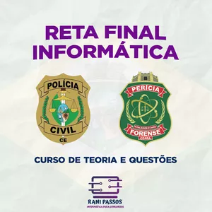 Imagem de capa para o Curso online RETA FINAL PCCE - INFORMÁTICA