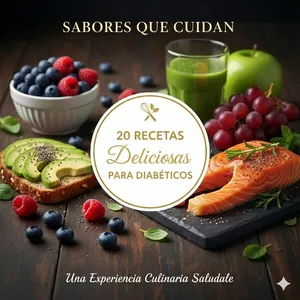 Imagen de portada para Ebook 20 Deliciosas Recetas para Diabéticos (Control Glucémico) Edicion Premium (Cap1)2026.