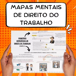 Imagem de capa para o Ebook Pacote de Mapas Mentais de Direito do Trabalho (Atualizado - 2026)