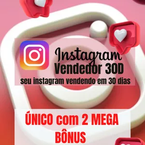 Imagem de capa para o Ebook Instagram vendedor 30D