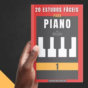 Imagem de capa para o Ebook 20 Estudos Fáceis para Piano