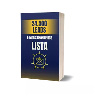 Imagem de capa para o Ebook Lista Leads Emails Brasileiros