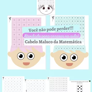 Imagem de capa para o Ebook CABELO MALUCO DA MATEMÁTICA - ATIVIDADE DE MATEMÁTICA E TREINO MOTOR